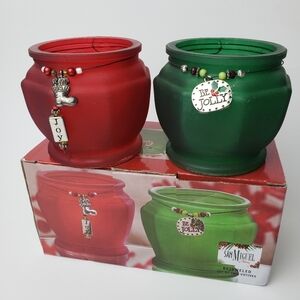 Christmas votive set